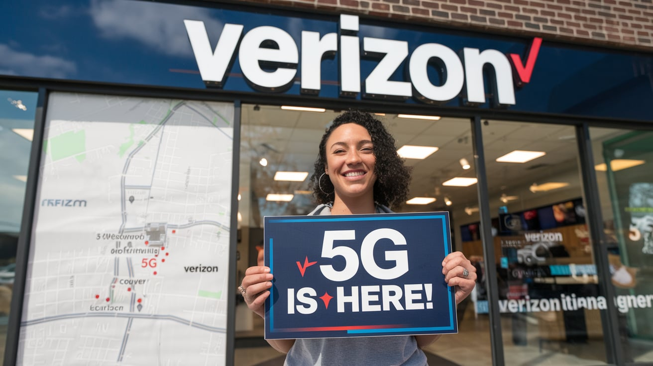 5 g verizion service Culver Indiana map