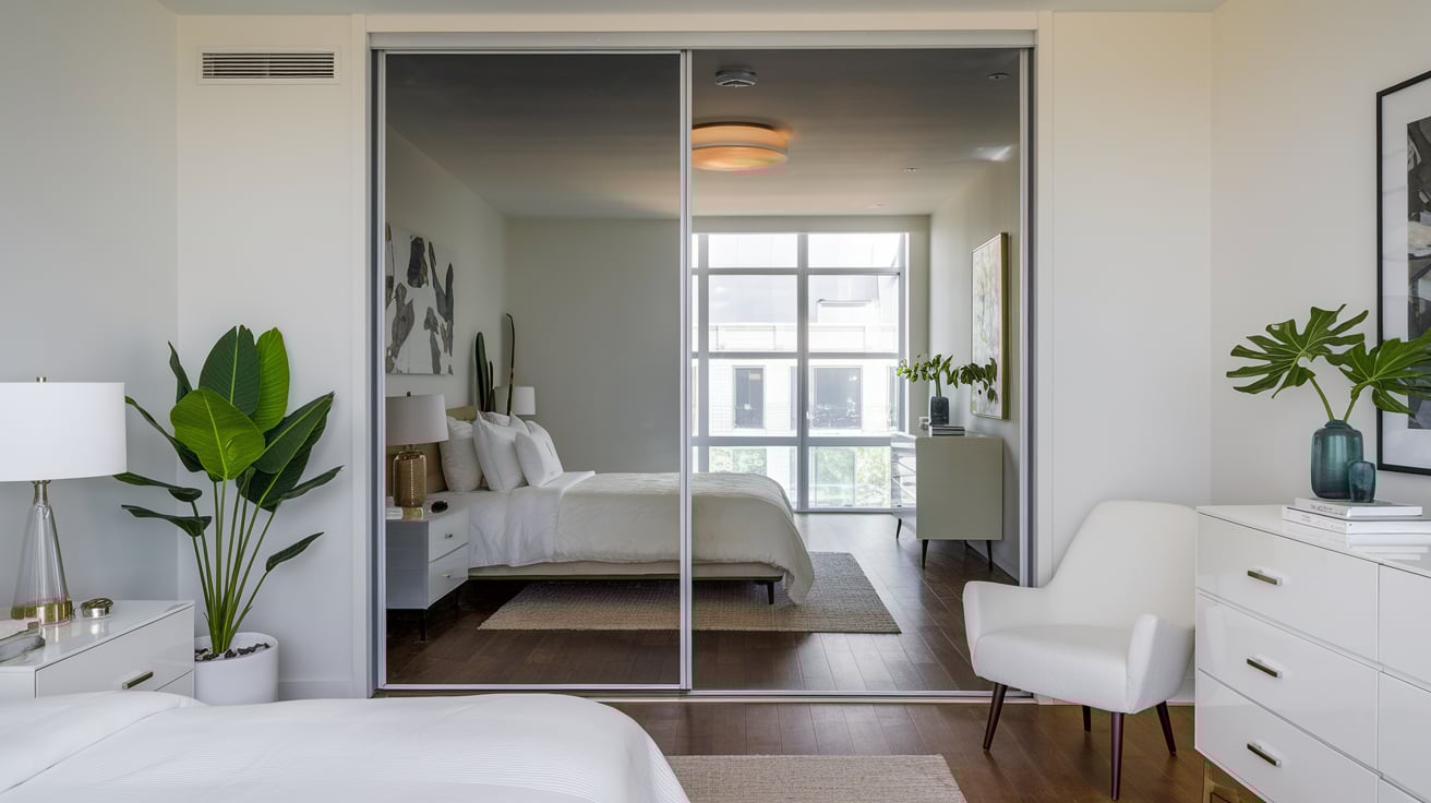 closet mirror door